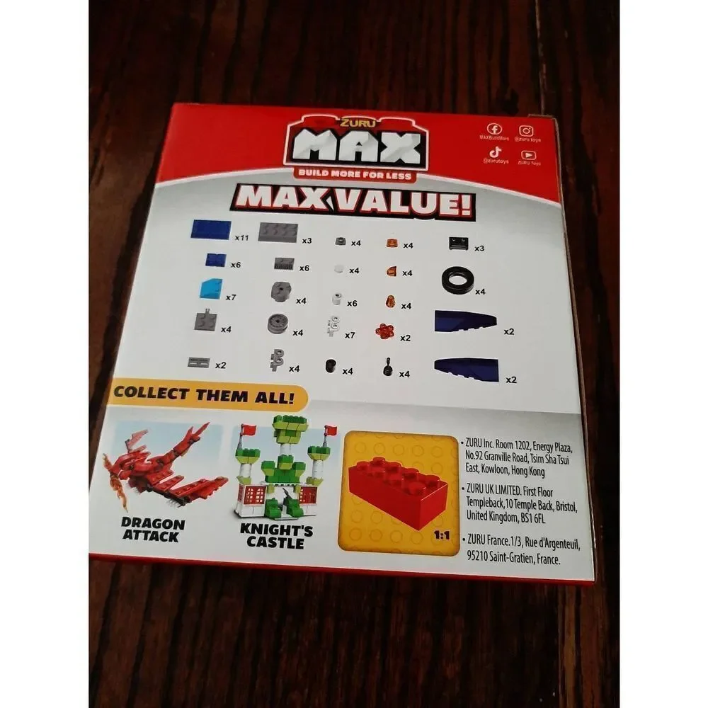 New 2 Zuru Max Building Block Sets Knight Castle Space Hunter Compatible w Lego